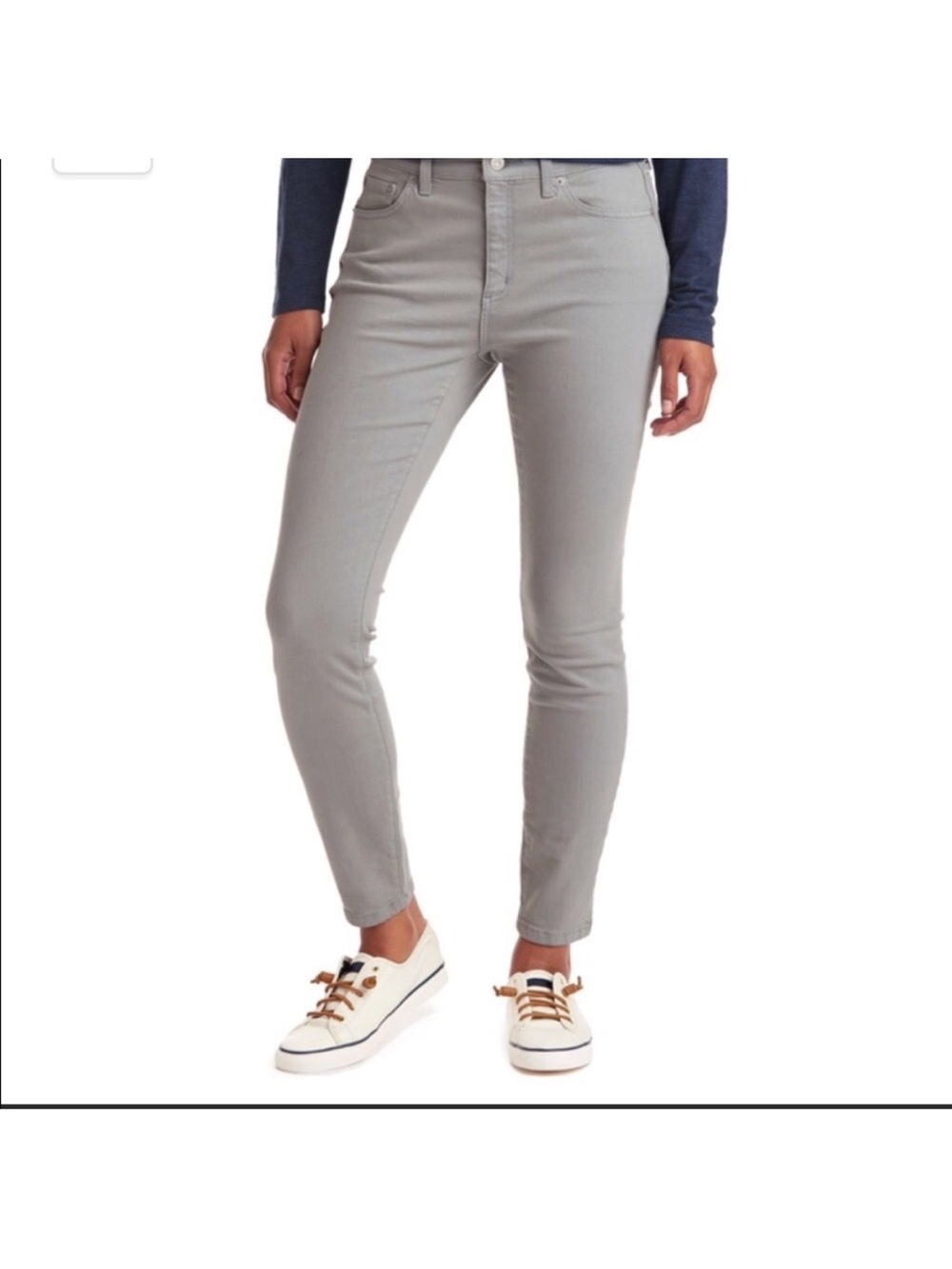 Vineyard Vines Skinny High Rise Gray Jeans Size 28